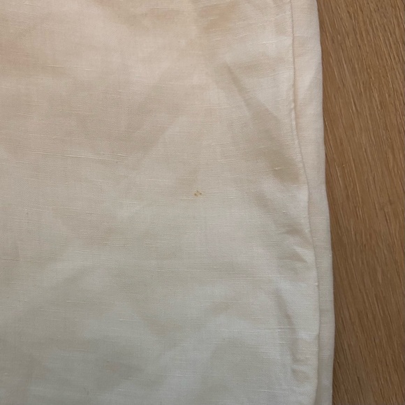 VTG Polo Ralph Lauren Caldwell Silk Linen Short Sleeve Button Up Shirt Ivory XL - Picture 10 of 10